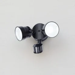LED-Sensor-Außenwandstrahler SHRIMP II schwarz 12W 2flg IP44