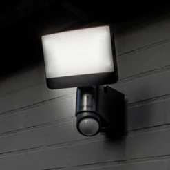 LED-Sensor-Außenwandstrahler SUNSHINE, 25 cm dunkelgrau IP54