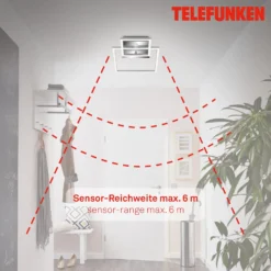 LED-Sensor-Deckenleuchte Frame chrom/alu 26x36cm