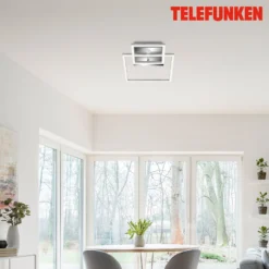 LED-Sensor-Deckenleuchte Frame chrom/alu 26x36cm