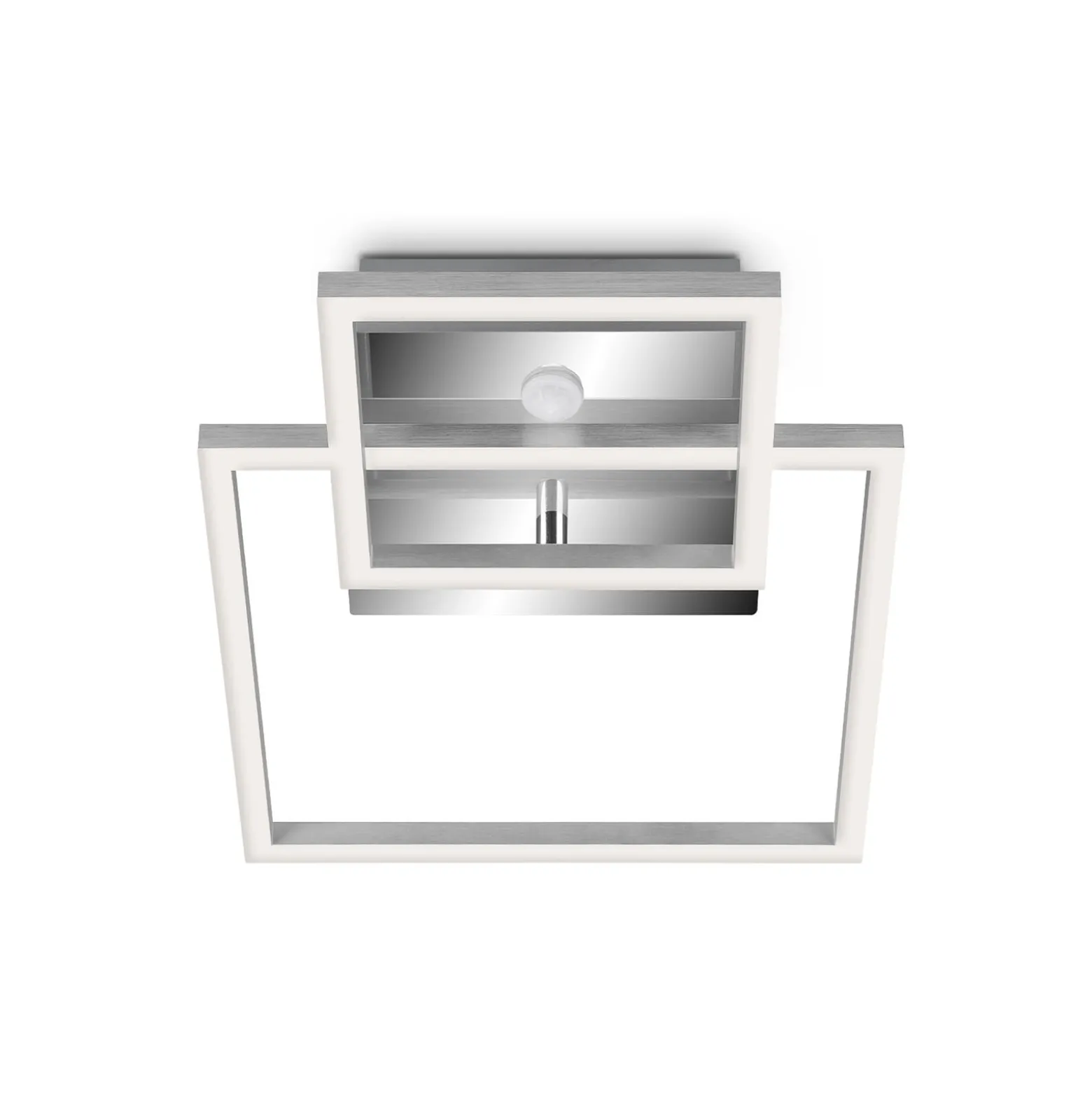 LED-Sensor-Deckenleuchte Frame chrom/alu 26x36cm