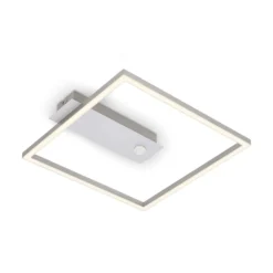 LED-Sensor-Deckenleuchte Nici quadratisch alu
