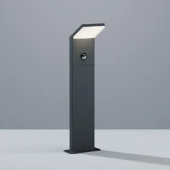 LED-Sensor-Wegelampe PEARL, Höhe 50 cm anthrazit Metall IP54