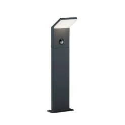 LED-Sensor-Wegelampe PEARL, Höhe 50 cm anthrazit Metall IP54