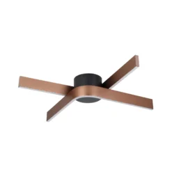 LED-Smart-Deckenleuchte Folcino-Z, bronzefarben, 64 cm, CCT