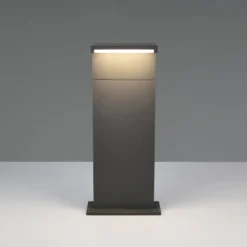 LED-Sockellampe Ravi, anthrazit, Höhe 50 cm, Metall, IP65