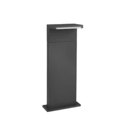 LED-Sockellampe Ravi, anthrazit, Höhe 50 cm, Metall, IP65