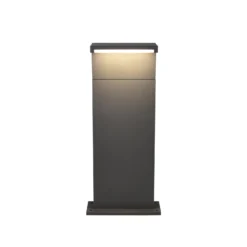 LED-Sockellampe Ravi, anthrazit, Höhe 50 cm, Metall, IP65