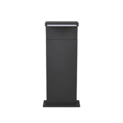 LED-Sockellampe Ravi, anthrazit, Höhe 50 cm, Metall, IP65
