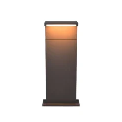 LED-Sockellampe Ravi, anthrazit, Höhe 50 cm, Metall, IP65