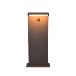 LED-Sockellampe Ravi, anthrazit, Höhe 50 cm, Sensor, IP54
