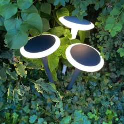 LED-Sockelleuchte Bermuda mit Erdspieß schwarzgrau