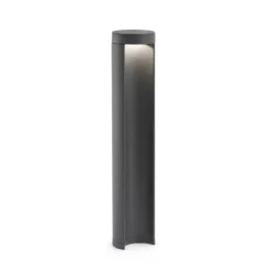 LED-Sockelleuchte Chandra, dunkelgrau, Aluminium, Höhe 45 cm