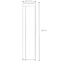 LED-Sockelleuchte Combo in Zylinderform, 45 cm