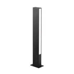 LED-Sockelleuchte Lir, Höhe 60 cm, dunkelgrau Metall