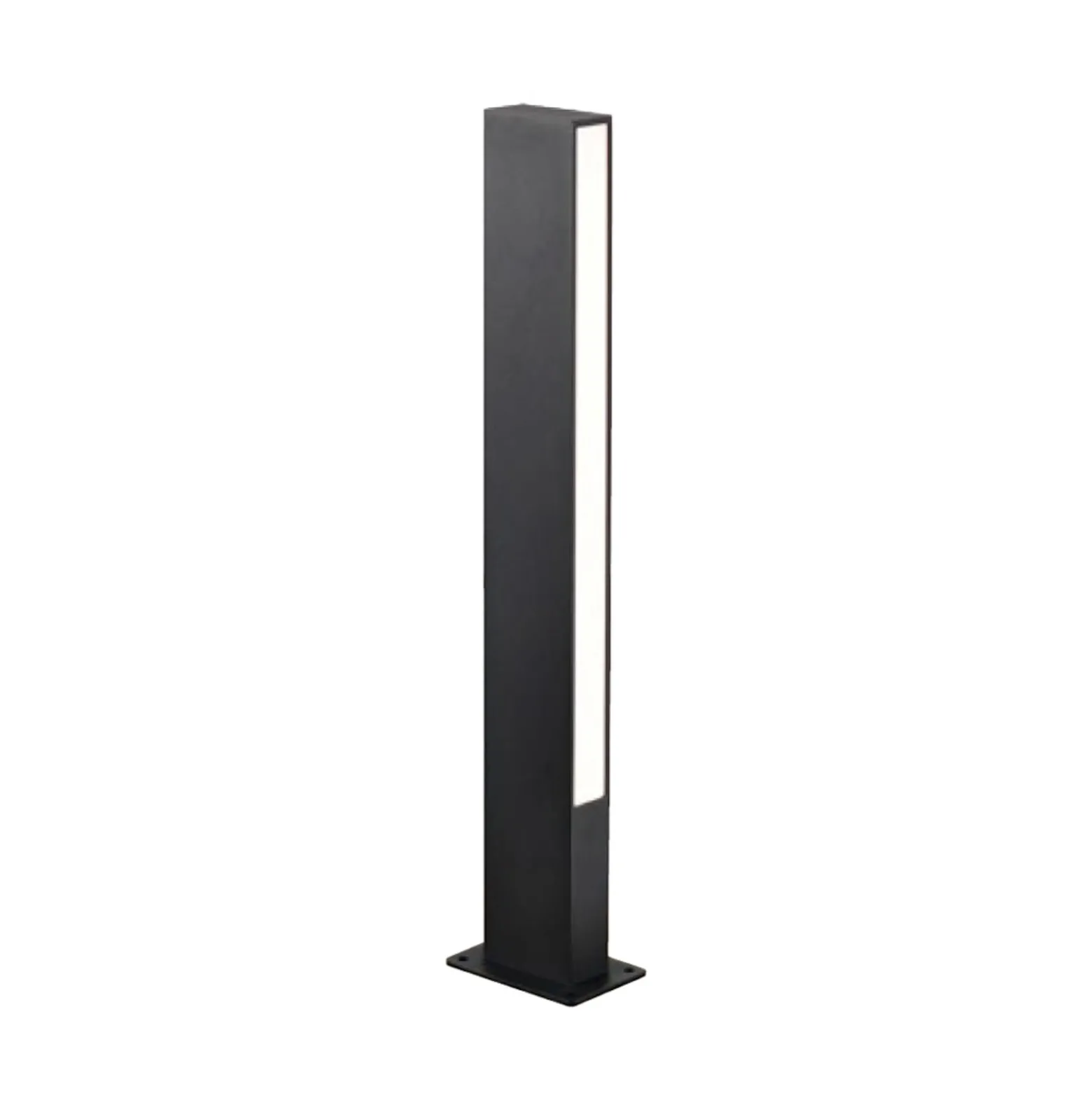 LED-Sockelleuchte Lir, Höhe 60 cm, dunkelgrau Metall