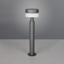 LED-Sockelleuchte Mackenzie, Höhe 50 cm, anthrazit, Aluguss