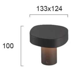 LED-Sockelleuchte Onda, IP54, Höhe 10 cm