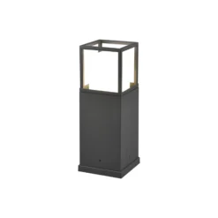 LED-Sockelleuchte Witham, 40 cm hoch, anthrazit, CCT, IP54