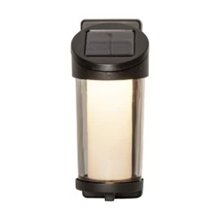 LED-Solar-Außenwandleuchte Alippa, schwarz Höhe 21 cm Metall