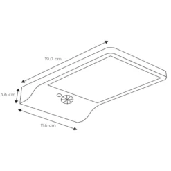 LED-Solar-Außenwandleuchte Basic mit Sensor