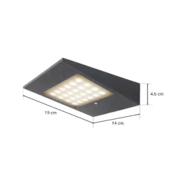 LED-Solar-Außenwandleuchte CMD 9019 mit Sensor