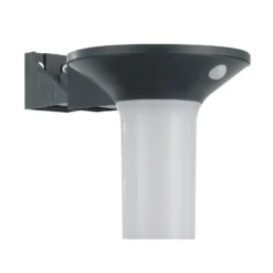 LED-Solar-Außenwandleuchte Corbezzola, schwarz, Sensor