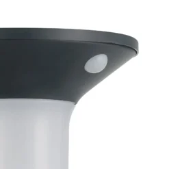 LED-Solar-Außenwandleuchte Corbezzola, schwarz, Sensor