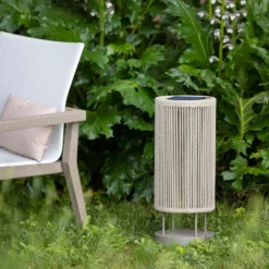 LED-Solar-Bodenleuchte Rop&Strip Höhe 58 cm, 3.000 K, 500 lm