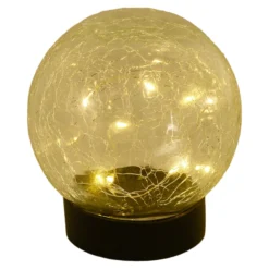 LED-Solar-Dekoleuchte 5248203 aus Glas, 3er-Set