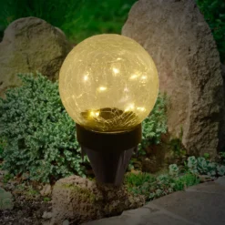 LED-Solar-Dekoleuchte 5248203 aus Glas, 3er-Set