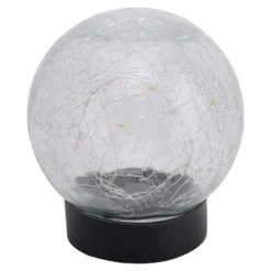 LED-Solar-Dekoleuchte 5248203 aus Glas, 3er-Set