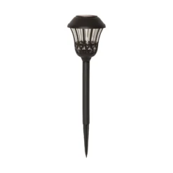 LED-Solar-Erdspießleuchte Lace, schwarz, Höhe 31 cm, 4er-Set