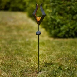 LED-Solar-Erdspießleuchte 48702 mit Glaskugel