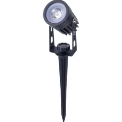 LED-Solar-Erdspießstrahler SPOTI, schwarz, 3er-Set, IP44