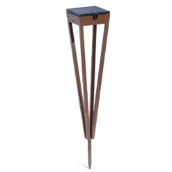 LED-Solarfackel Tinka, 52 cm hoch, corten