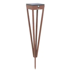 LED-Solarfackel Tinka, 52 cm hoch, corten