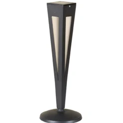 LED-Solarfackel Tinka mit Sensor, 62 cm, grau