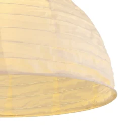 LED-Solar-Hängeleuchte 33982, weiß, Leinen, Kunststoff