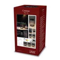 LED-Solarlaterne Crotone, dimmbar, USB
