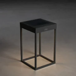 LED-Solarlaterne Portofino, Wand / Tisch, schwarz