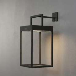 LED-Solarlaterne Portofino, Wand / Tisch, schwarz