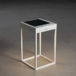 LED-Solarlaterne Portofino, Wand / Tisch, weiß