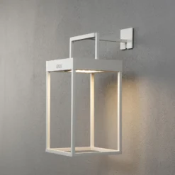 LED-Solarlaterne Portofino, Wand / Tisch, weiß