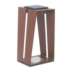 LED-Solarlaterne Skaal mit Sensor, corten, 40 cm