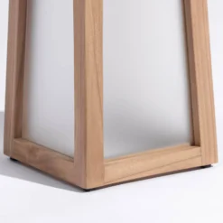 LED-Solarlaterne Tecka tragbar, teak 25 cm