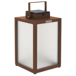 LED-Solarlaterne Tradition, corten, Höhe 40 cm