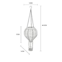 LED-Solarleuchte 36136B Heißluftballon, bunt, Kunststoff