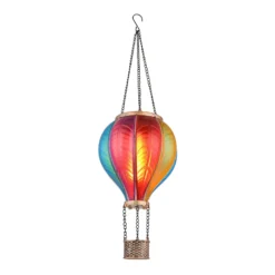 LED-Solarleuchte 36136B Heißluftballon, bunt, Kunststoff
