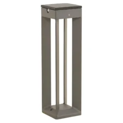 LED-Solarleuchte Borne mit Sensor, 45 cm, grau
